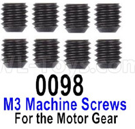 Wltoys 12427 Parts-M3 Machine Screws(8PCS)-M3X3-12427-0098